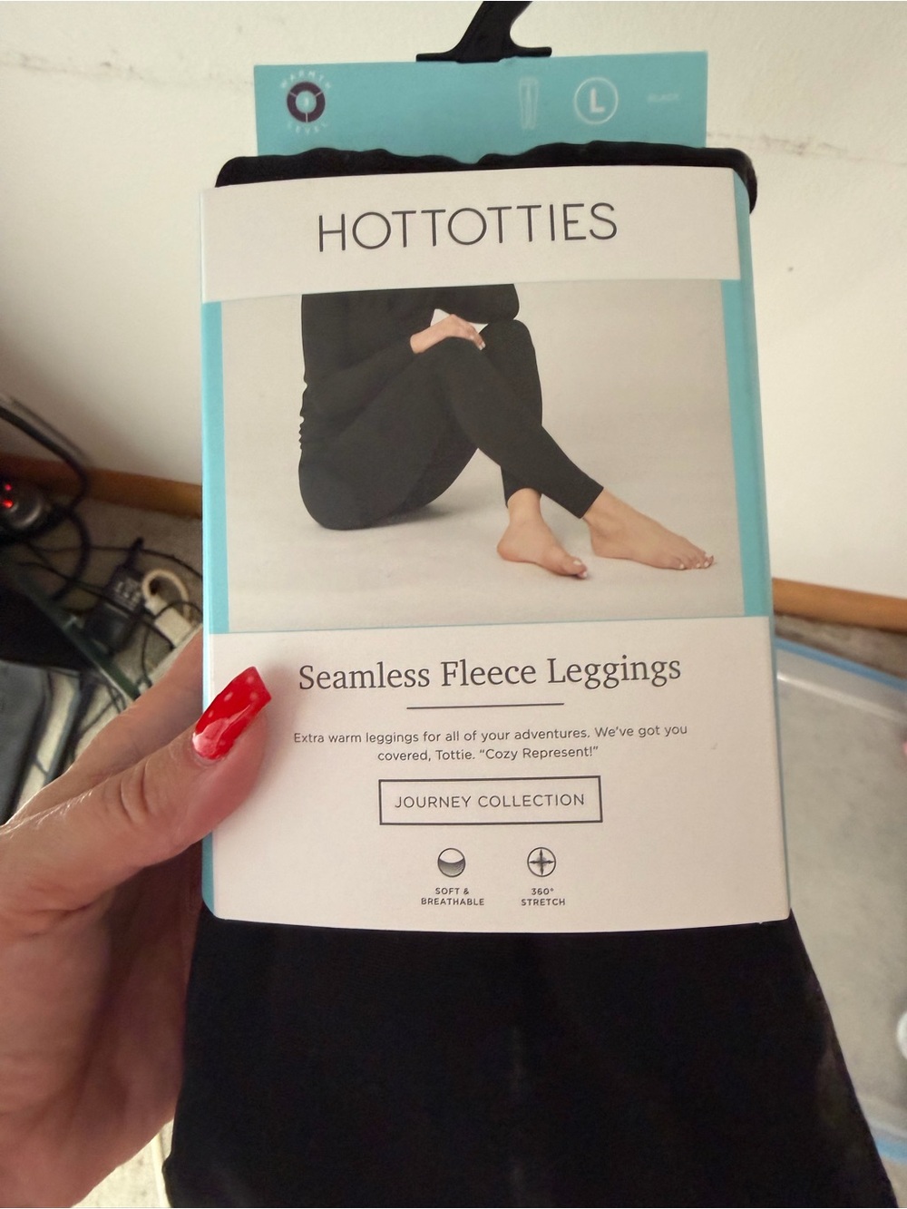 Hottotties Seamless Fleece Leggings - Black